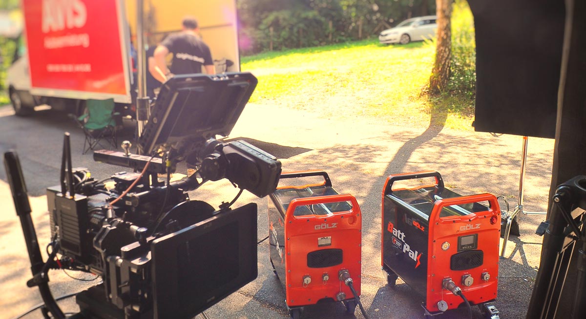 Stromversorgung f&uuml;r Filmsets & Fotoshootings!